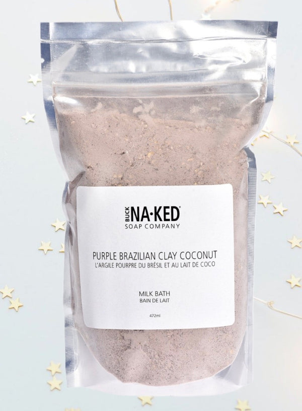 Buck Naked Soap Company Purple Brazilian Clay Coconut Milk Bath