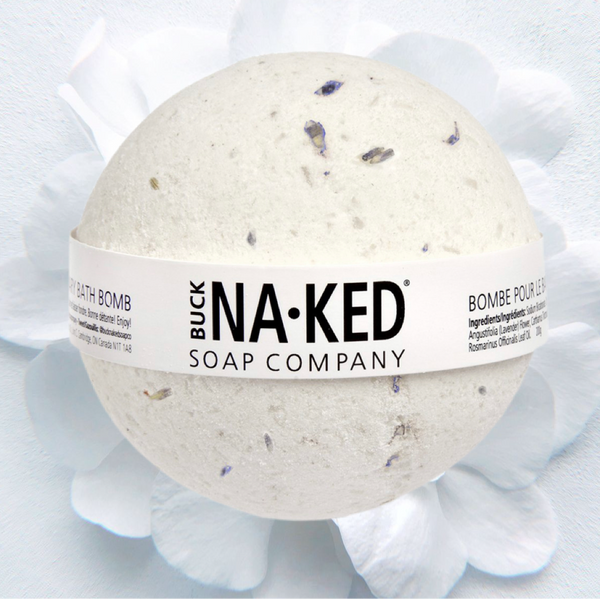 Buck Naked Soap Company Lavender + Rosemary Bath Bomb